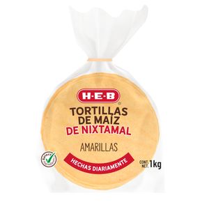 Tortilla de Maiz Amarilla Fresca 1 Kg