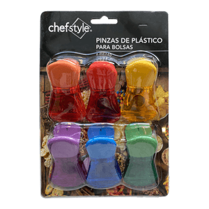 Clips de Plastico Para Bolsas 6 Piezas 1 Pz