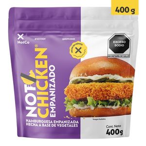 Hamburguesa Empanizada Hecha a Base de Vegetales 400 g