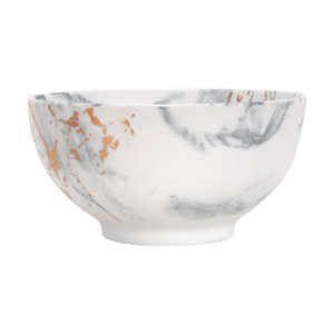 Bowl de Porcelana con Decorado Oro Gris 15cm 1 Pz