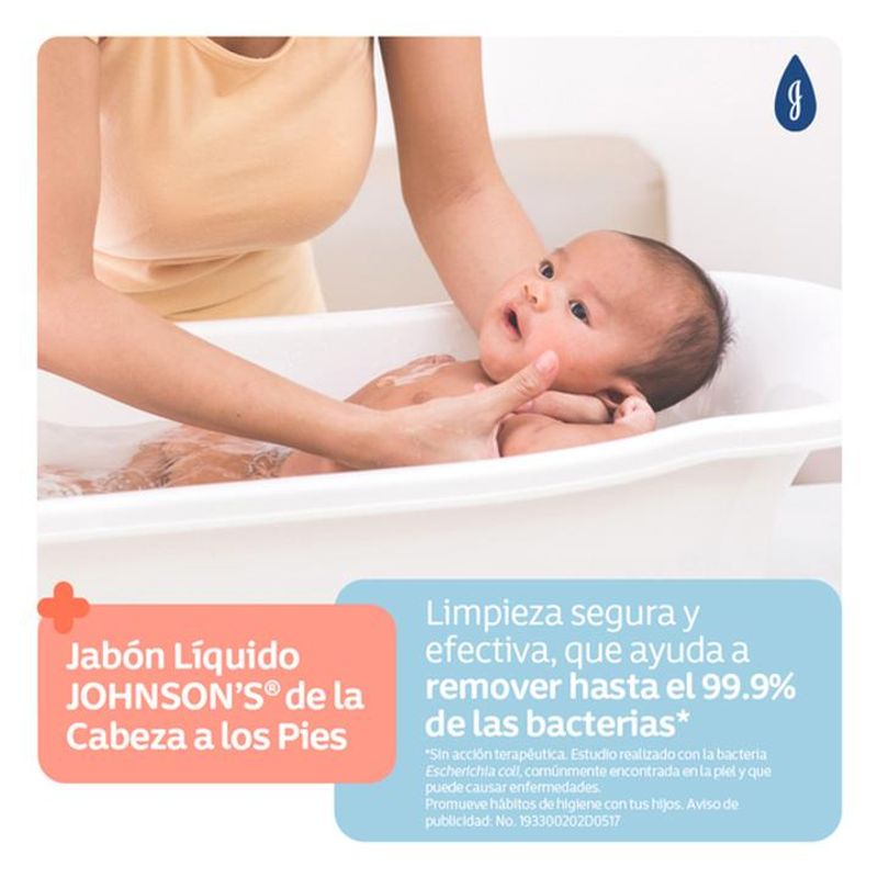 Jabón líquido para bebé JOHNSON'S® de la Cabeza a los Pies 400ml, Productos