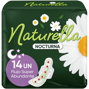 Naturella Nocturna Toallas Femeninas 14 pz