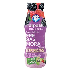 Yogurt Fresa Mora Deslactosado 220 ml