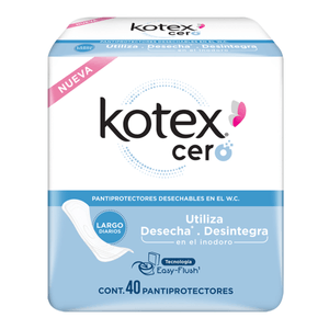 Kotex Pantiprotectores Cero 40 Pz 40 Pz