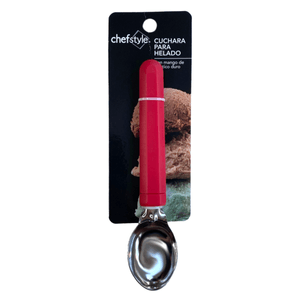 Cuchara Para Helado Chefstyle Rojo 18.5*4.5*3 Cm 1 Pz