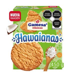 Galletas Hawaianas Coco 5 paketines 450 g