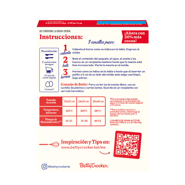 Betty Crocker Harina para brownies 462 g HEB México