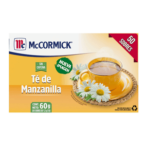 McCormick Té Manzanilla 50 pz