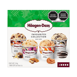 Haagen Dazs Helado Favourites Collection 4 pz