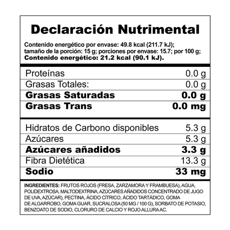 Mermelada de fresa McCormick sin azúcar 235 g