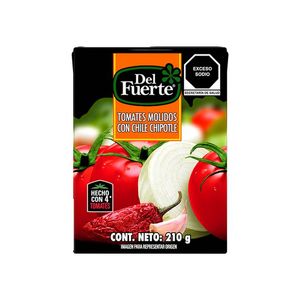 Del Fuerte Tomates Molidos con Chile Chipotle 210 g