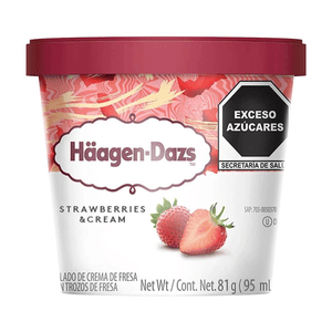 Haagen Dazs Helado de Fresa 95 ml