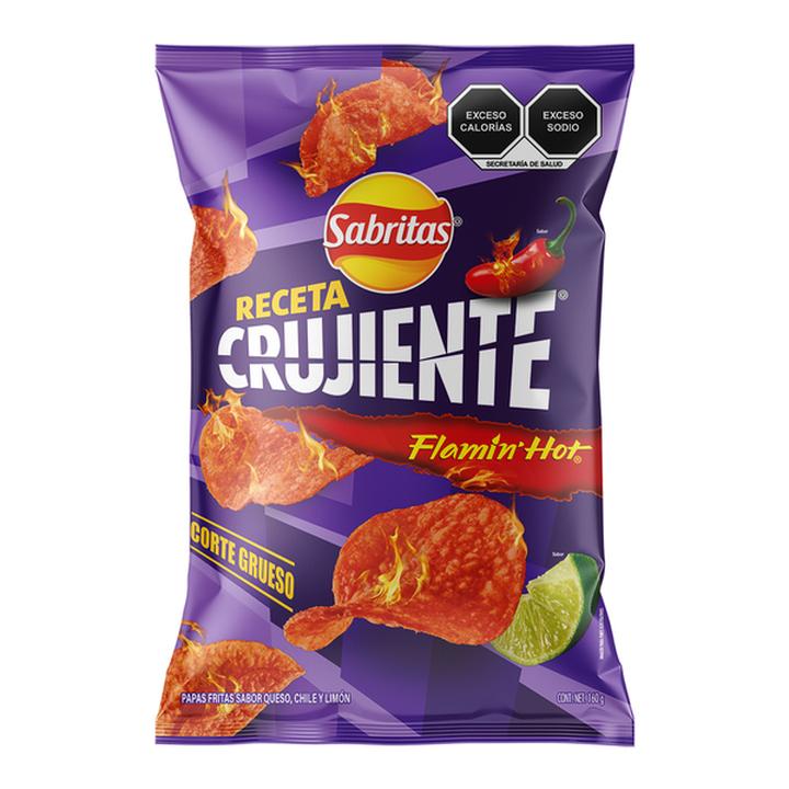 Sabritas Papas Fritas Flamin' Hot Receta Crujiente 170 G - H-E-B México