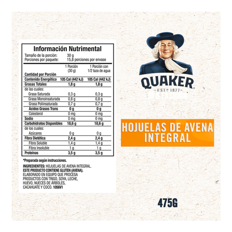 Avena No.1 Avena Integral Hojuelas 1 Kg - H-E-B México