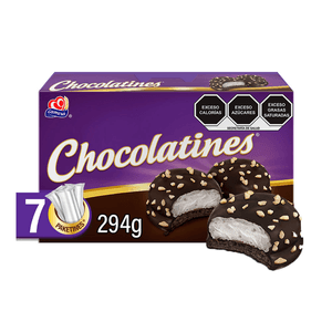 Galletas Chocolatines Malvavisco y chocolate 7 paketines 294 g