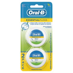 Hilo Dental Essential Floss Encerado Menta 25 Mt