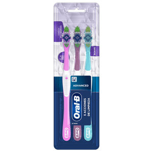 Cepillo De Dientes Oral-B 5 Acciones con 3 pz