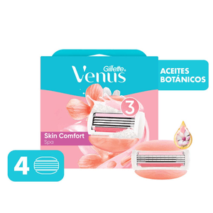 Cartucho Rastrillo Gillette Venus Spa con 4 pz