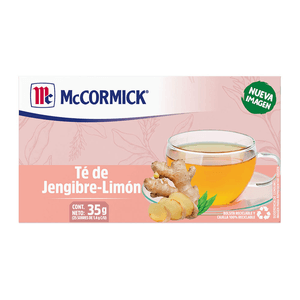 McCormick Té Jengibre Limón 25 pz