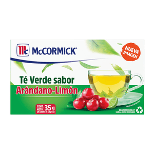 McCormick Té Verde Sabor Arándano Limón 35 g