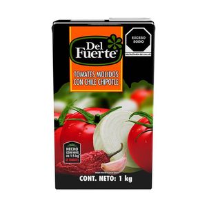 Del Fuerte Tomates Molidos con Chile Chipotle 1 kg