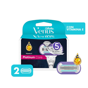 Gillette Venus Platinum Care Repuestos para rastrillo 2 pz