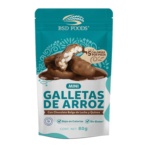 Mini Galletas de Arroz con Chocolate 80 Gr