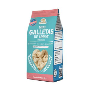 Mini Galletas de Arroz Sal Rosa del Himalaya 30 Gr