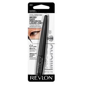 Delineador para Ojos Revlon Colorstay Micro Easy Precision Liquid Liner Tono 301 Negro 1.7 ml