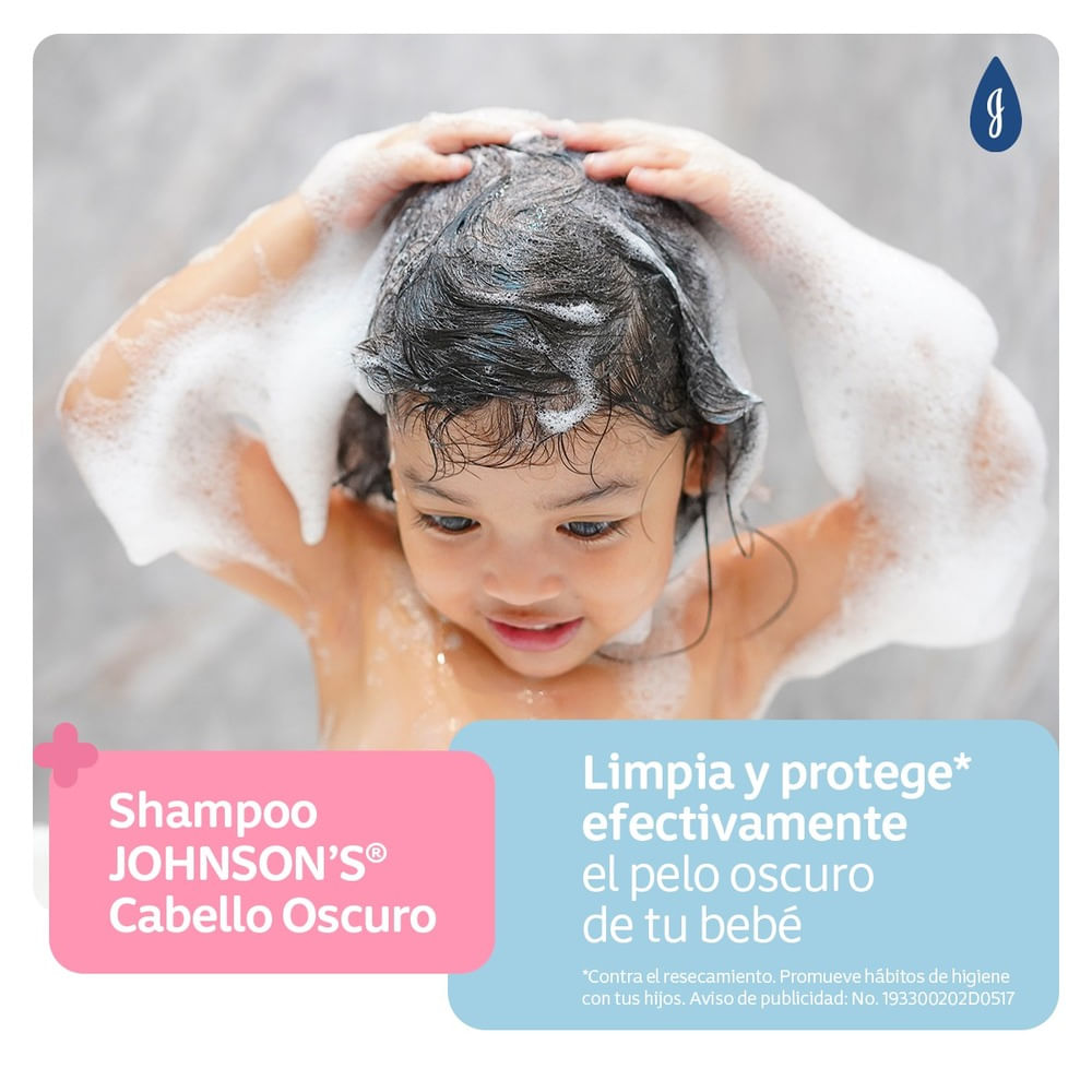 JOHNSON'S Shampoo para bebé cabello oscuro 200 ml HEB México
