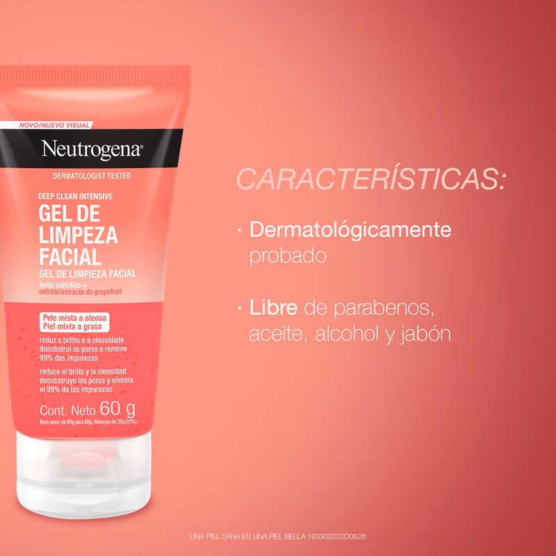 NEUTROGENA® Gel Limpiador Facial para Pieles con Granitos