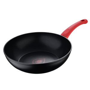 Sartén de Aluminio Forjado Kitchen & Table Wok Rojo con Punto de Calor 26 cm