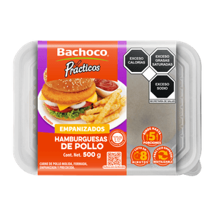 Bachoco Hamburguesa Practicos 500 g 500 g Bachoco Hamburguesa Practicos 500 Gr 500 Gr