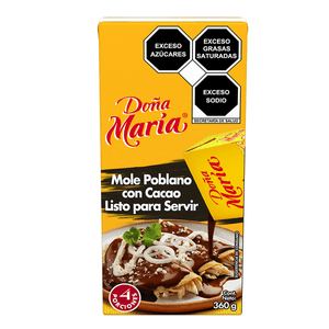 Doña María Mole Poblano con Cacao Listo para Servir 360 g