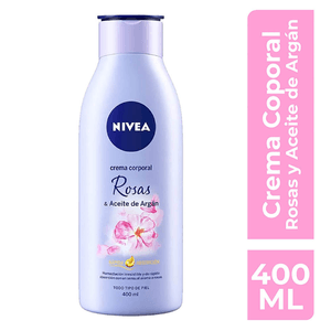 NIVEA Crema corporal humectante senses rosas piel normal 400 ml