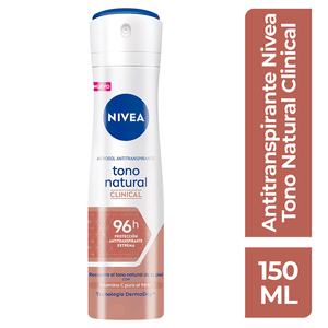 NIVEA Desodorante Aclarante Clinical Tono Natural 150 ml