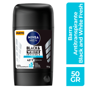 NIVEA MEN Desodorante Antimanchas Black & White Fresh 50 g