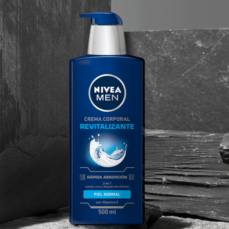 NIVEA MEN crema corporal revitalizante para hombre 500 ml - H-E-B México