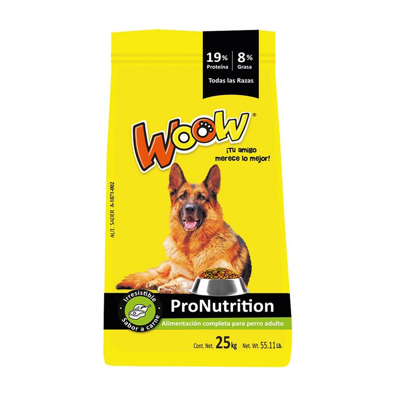 ALIMENTO PARA PERROS PRO NUTRITION 25KG WOOW WE25 HEB México