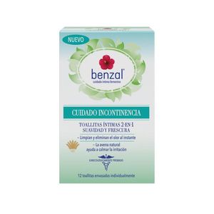 Benzal Toallitas Control Inco 12 Pzas 83 Gr