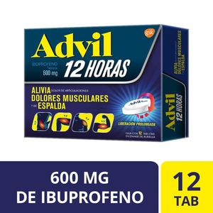 Advil Analgesico 12 Horas 600 Mg con 12 pz