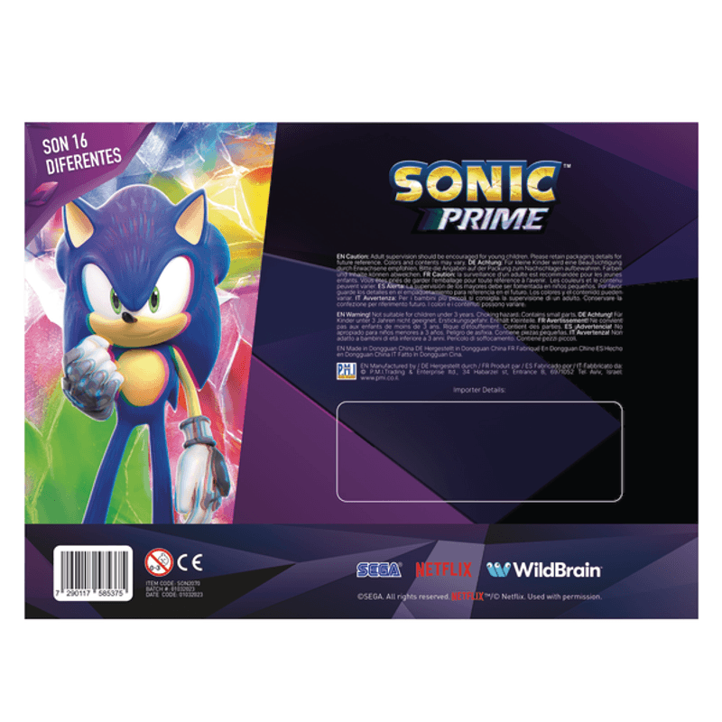 Sonic Juego de Figuras 5 Pack 2.5 Pulgadas