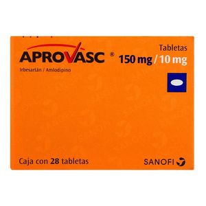 Aprovasc 150/10 Mg 28 Tab Irbesartan, Amlodipino 1 Pz