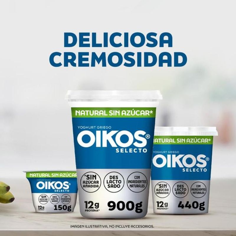 Oikos Yogurt Griego Natural sin Azúcar añadida con 10g de Proteína 440g -  Oikos México