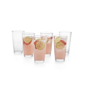 Jgo Vasos Agua 6 Pc Libbey Cristalino 295 Ml 1 Pz