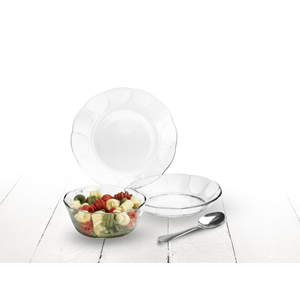 Set Ideal 16 Pc Libbey Cristalino Plato de Sopa: 1 Pz