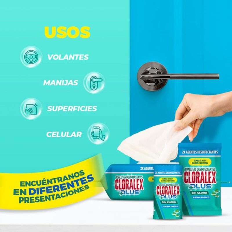 Comprar Toallitas Desinfectantes Cloralex -48 Unidades