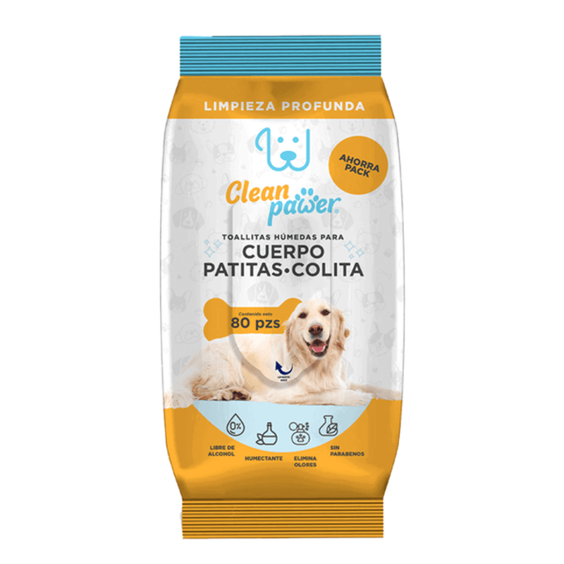 Toallitas húmedas para animales. Mantén impecable a tu mascota