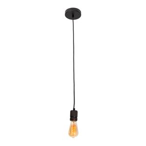 Lampara Colgante Mini Retro Negro Mate E27 60w 1 1 Pz