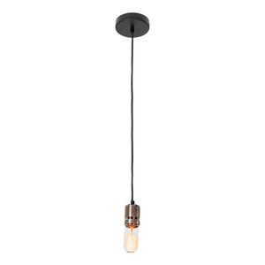 Lampara Colgante Mini Retro Niquel Satinado E27 1 pz Lampara Colgante Mini Retro Niquel Satinado E27  1 Pz